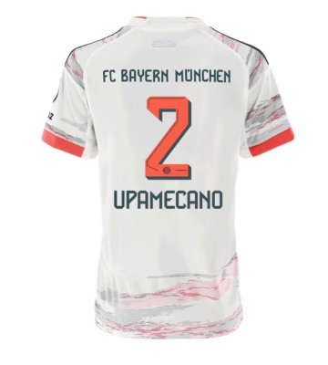 Bayern Munich Dayot Upamecano #2 Segunda Equipación Mujer 2025-26 Manga Corta